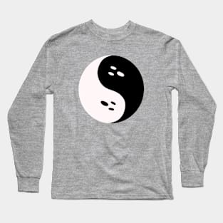 Spooky Yin Yang Long Sleeve T-Shirt